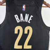 2023-24 Grizzlies BANE #22 Black City Edition Top Quality Hot Pressing NBA Jersey