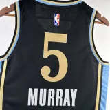 2023-24 Hawks MURRAY #5 Black City Edition Top Quality Hot Pressing NBA Jersey