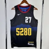 2023-24 Nuggets MURRAY #27 Black City Edition Top Quality Hot Pressing NBA Jersey