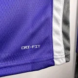 2022-23 KINGS SABONIS #10 Purple Away Top Quality Hot Pressing NBA Jersey(V领）