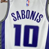 2022-23 KINGS SABONIS #10 White Home Top Quality Hot Pressing NBA Jersey(V领）
