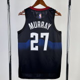 2023-24 Nuggets MURRAY #27 Black City Edition Top Quality Hot Pressing NBA Jersey