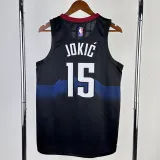 2023-24 Nuggets JOKIC #15 Black City Edition Top Quality Hot Pressing NBA Jersey