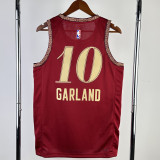 2023-24 Cleveland Cavaliers GARLAND #10 Red City Edition Top Quality Hot Pressing NBA Jersey