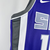 2022-23 KINGS SABONIS #10 Purple Away Top Quality Hot Pressing NBA Jersey(V领）