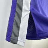 2022-23 KINGS SABONIS #10 Purple Away Top Quality Hot Pressing NBA Jersey(V领）