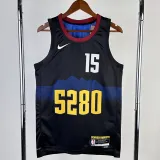 2023-24 Nuggets JOKIC #15 Black City Edition Top Quality Hot Pressing NBA Jersey