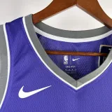 2022-23 KINGS SABONIS #10 Purple Away Top Quality Hot Pressing NBA Jersey(V领）