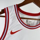 2023-24 ROCKETS WESTBROOK #0 White City Edition Home Top Quality Hot Pressing NBA Jersey