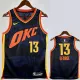 2023-24 OKC Thunder GEORGE #13 Dark Blue City Edition Top Quality Hot Pressing NBA Jersey