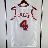 2023-24 ROCKETS GREEN #4 White City Edition Home Top Quality Hot Pressing NBA Jersey
