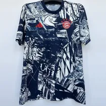 2023-24 Bayern Blue White Special Edition Fans Soccer Jersey