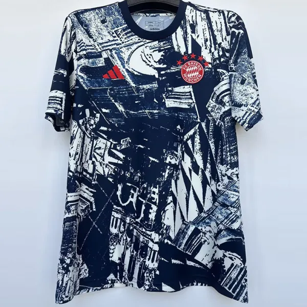 2023-24 Bayern Blue White Special Edition Fans Soccer Jersey