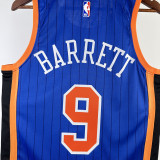 2023-24 KNICKS BARRETT #9 Blue City Edition Top Quality Hot Pressing NBA Jersey