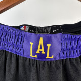 2023-24 LAKERS Black City Edition Top Quality NBA Pants