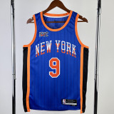 2023-24 KNICKS BARRETT #9 Blue City Edition Top Quality Hot Pressing NBA Jersey