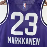 2023-24 JAZZ MARKKANEN #23 Purple City Edition Top Quality Hot Pressing NBA Jersey