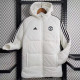 2023-24 Man Utd White Hooded Cotton Coat Black Edge (黑色边) 棉衣