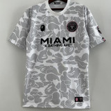 2023-24 Inter Miami Grey White Joint Edition Fans Soccer Jersey (左袖带图案) 猿