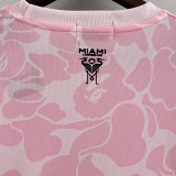 2023-24 Inter Miami Pink Joint Edition Fans Soccer Jersey (左袖带图案) 猿