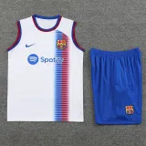 2024-25 BAR White Tank top and shorts suit