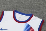 2024-25 BAR White Tank top and shorts suit