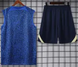2024-25 Club America Royal Blue Tank top and shorts suit