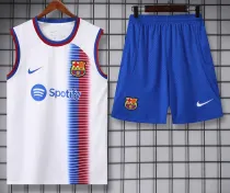 2024-25 BAR White Tank top and shorts suit