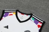 2024-25 Man Utd White Tank top and shorts suit
