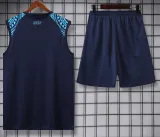 2024-25 Napoli Dark Blue Tank top and shorts suit