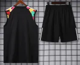 2024-25 Man Utd Black Tank top and shorts suit