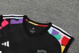 2024-25 Man Utd Black Tank top and shorts suit