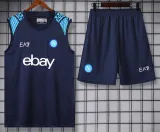 2024-25 Napoli Dark Blue Tank top and shorts suit