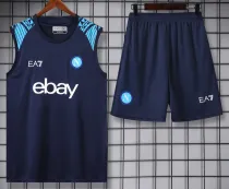 2024-25 Napoli Dark Blue Tank top and shorts suit