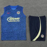 2024-25 Club America Royal Blue Tank top and shorts suit