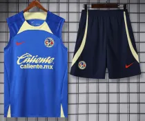 2024-25 Club America Blue Tank top and shorts suit