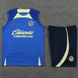 2024-25 Club America Blue Tank top and shorts suit