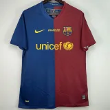 2008-2009 BAR UCL Version Home Retro Soccer Jersey(UCL版暗色有决赛字)