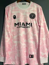 2023-24 Inter Miami Pink Joint Edition Long Sleeve Soccer Jersey (长袖) 猿