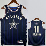 2023-24 ALL-STAR BRUNSON #11 Blue Top Quality Hot Pressing NBA Jersey