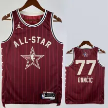2023-24 ALL-STAR DONCIC #77 Red Top Quality Hot Pressing NBA Jersey