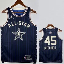 2023-24 ALL-STAR MITCHELL #45 Blue Top Quality Hot Pressing NBA Jersey