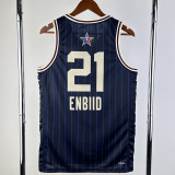 2023-24 ALL-STAR ENBIID #21 Blue Top Quality Hot Pressing NBA Jersey