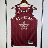 2023-24 ALL-STAR EDWARDS #5 Red Top Quality Hot Pressing NBA Jersey
