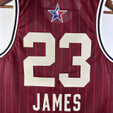 2023-24 ALL-STAR JAMES #23 Red Top Quality Hot Pressing NBA Jersey