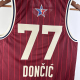 2023-24 ALL-STAR DONCIC #77 Red Top Quality Hot Pressing NBA Jersey