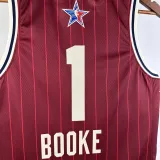 2023-24 ALL-STAR BOOKE #1 Red Top Quality Hot Pressing NBA Jersey