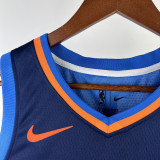 2023-24 OKC Thunder GILGEOUS-ALEXANDER #2 Blue City Edition Top Quality Hot Pressing NBA Jersey (蓝色条纹 )