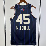 2023-24 ALL-STAR MITCHELL #45 Blue Top Quality Hot Pressing NBA Jersey