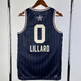 2023-24 ALL-STAR LILLARD #0 Blue Top Quality Hot Pressing NBA Jersey